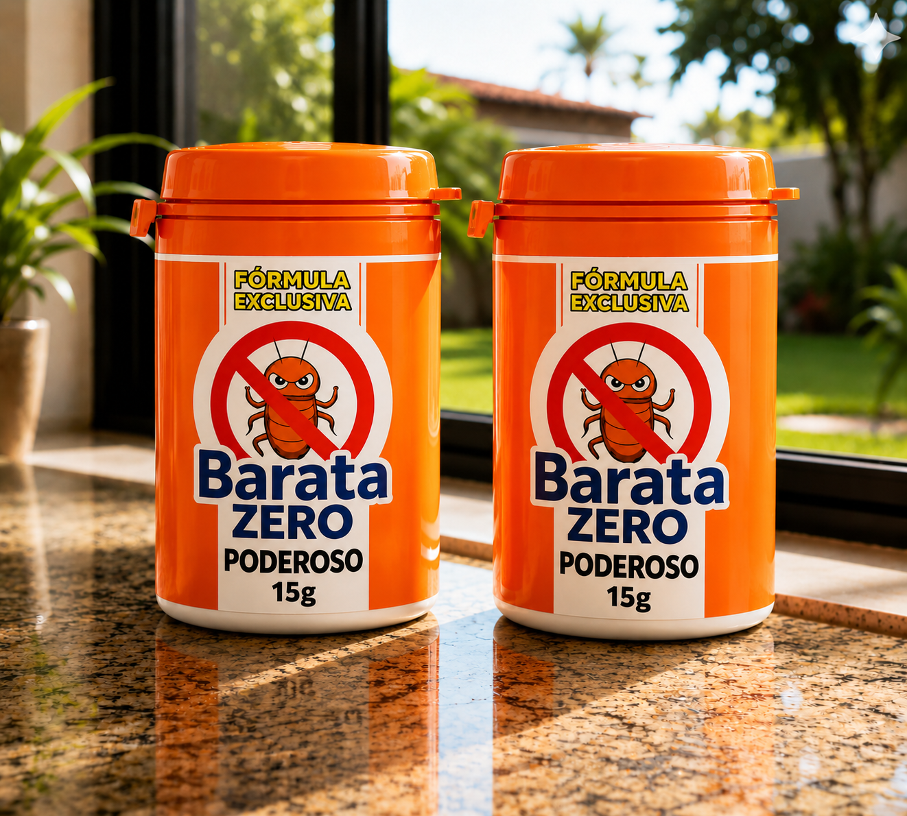 Barata Zero 15g – Kit 2 und - Fórmula Poderosa Contra Baratas - Imagem 2