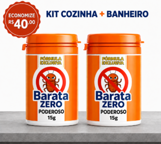 Barata Zero 15g – Kit 2 und - Fórmula Poderosa Contra Baratas