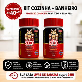 Barata Zero 20g – Kit 2 und - Fórmula Poderosa Contra Baratas