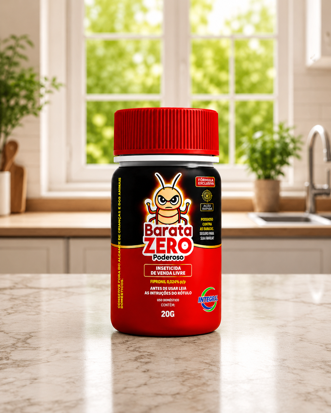 Barata Zero 20g - 1und- Fórmula Poderosa Contra Baratas - Imagem 2