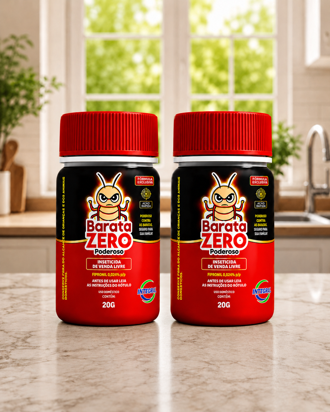 Barata Zero 20g – Kit 2 und - Fórmula Poderosa Contra Baratas - Imagem 2